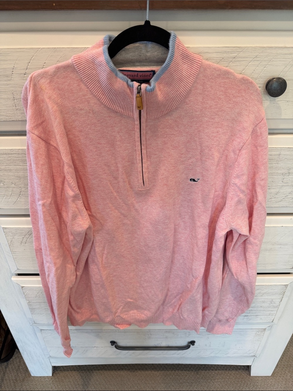 Vineyard Vines Pink Quarter-Zip Pullover